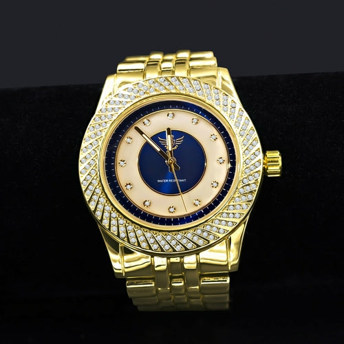 SHELLAC HIP HOP METAL WATCH GOLD