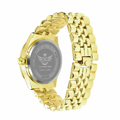 SHELLAC HIP HOP METAL WATCH GOLD