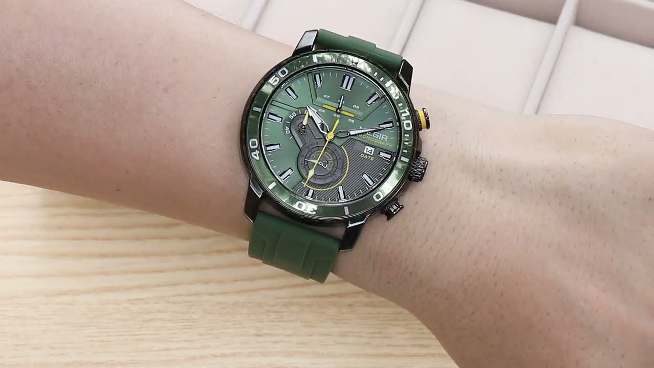 Luxury Military Watches for Men Fashion Sport Quartz Wristwatch Waterproof Silicone Band Male Clock Chronograph with Date