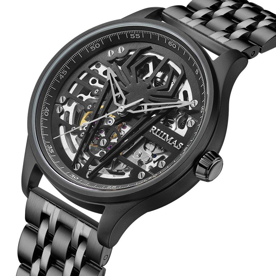 Mechanical Chronograph Clock Stainless Steel Casual  Business Watch